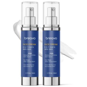 6 in 1 face cream for men: 6 in 1 mens face moisturizer, mens face cream anti aging eye bags treatment & wrinkle cream for men pack of 2